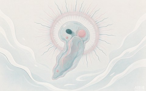 面盘幼虫示例：带壳的幼虫靠纤毛盘在洋流中漂浮